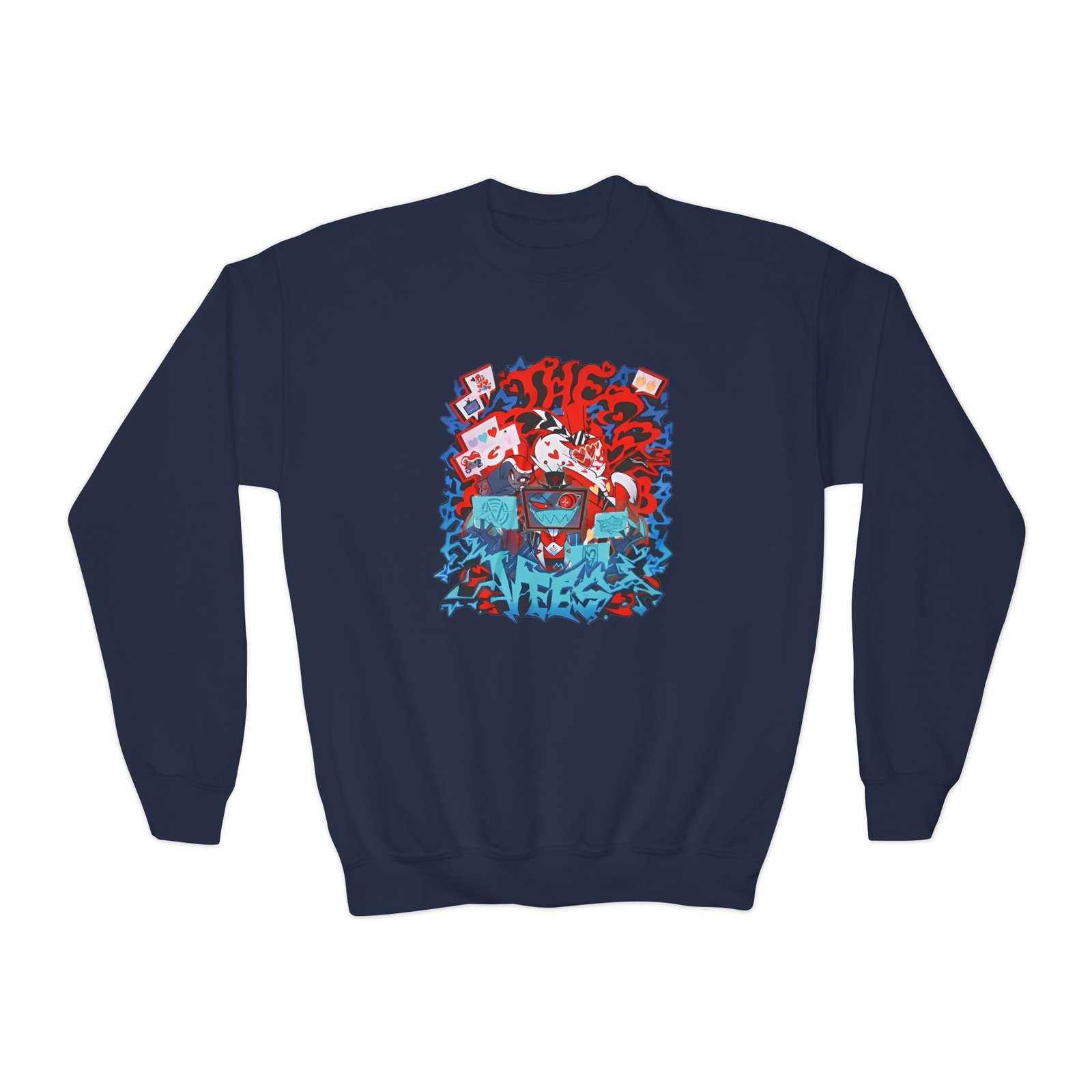 Youth Hazbin Hotel the Vees Crewneck Sweatshirt