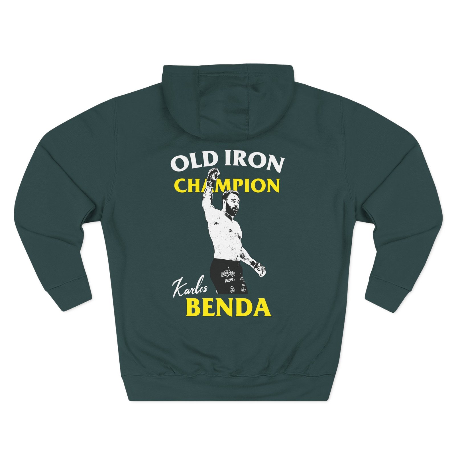 Karlos Benda Old Iron Champion Three-Panel Fleece Hoodie