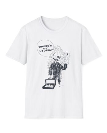 Yard Act Speech Bubble Burning Man Unisex Softstyle T-Shirt