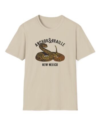 Anchor and Braille Rattle Snake Unisex Softstyle T-Shirt