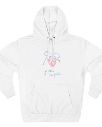 Evelyn Ha Berry Fruitful Three-Panel Fleece Hoodie