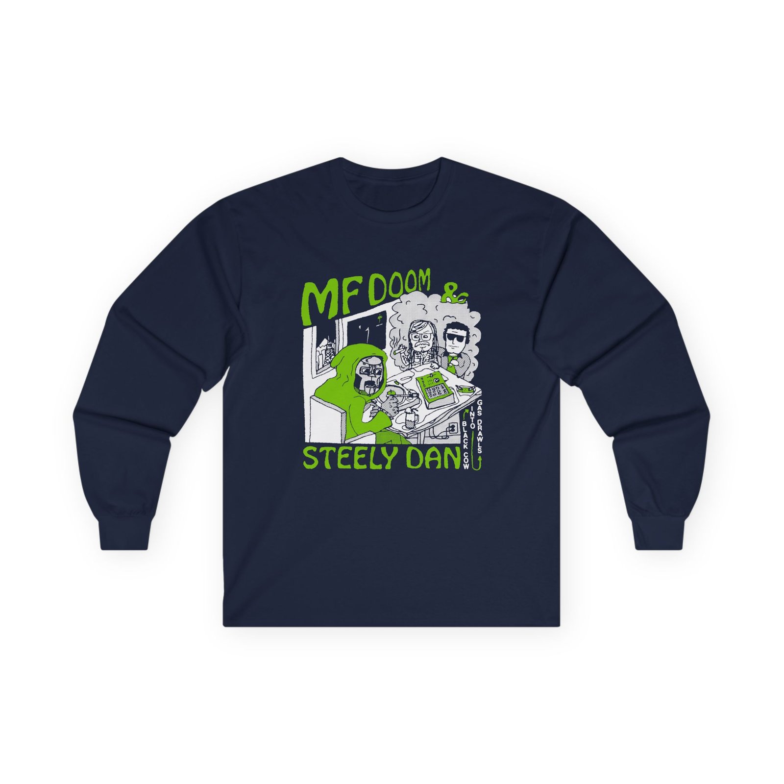 Steely Dan Black Cow Into Gas Drawls Unisex Ultra Cotton Long Sleeve Tee