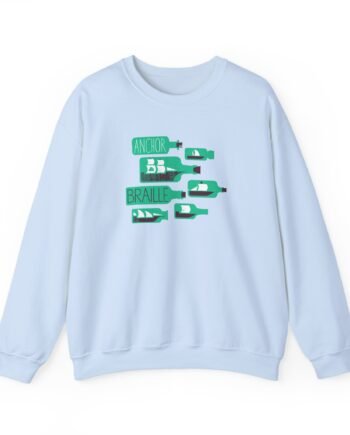 Anchor and Braille Ships Bottles Unisex Heavy Blend™ Crewneck Sweatshirt