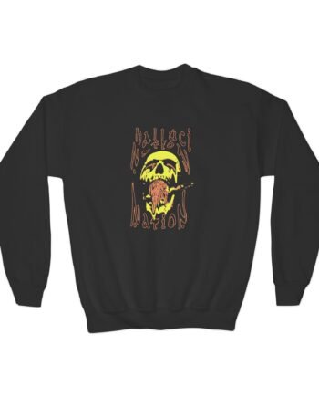 Youth Pvris Hallucinations Skull Crewneck Sweatshirt