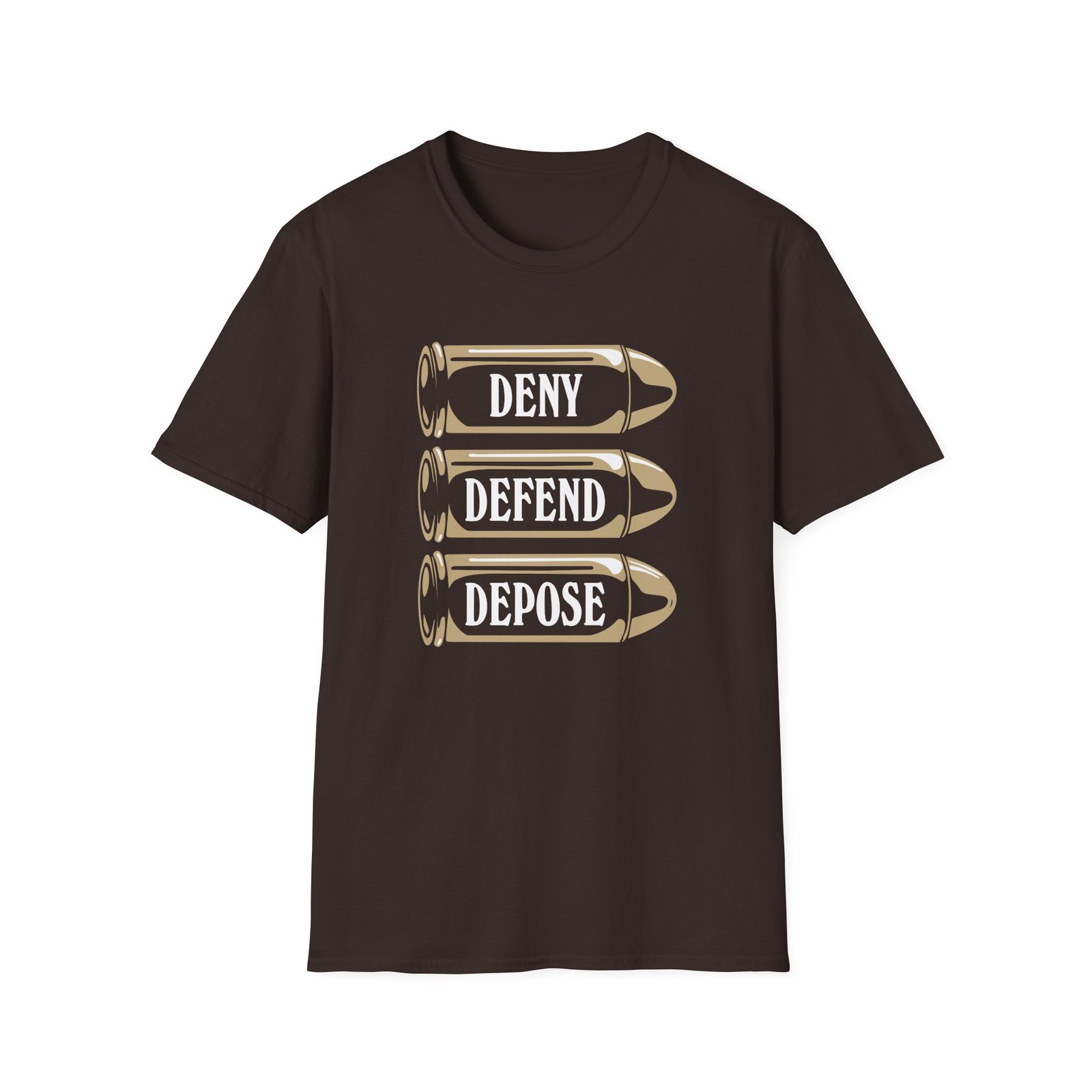 Deny Defend Depose Unisex Softstyle T-Shirt