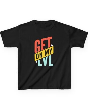 Kids Montana Black  Get on My Lvl Heavy Cotton™ Tee