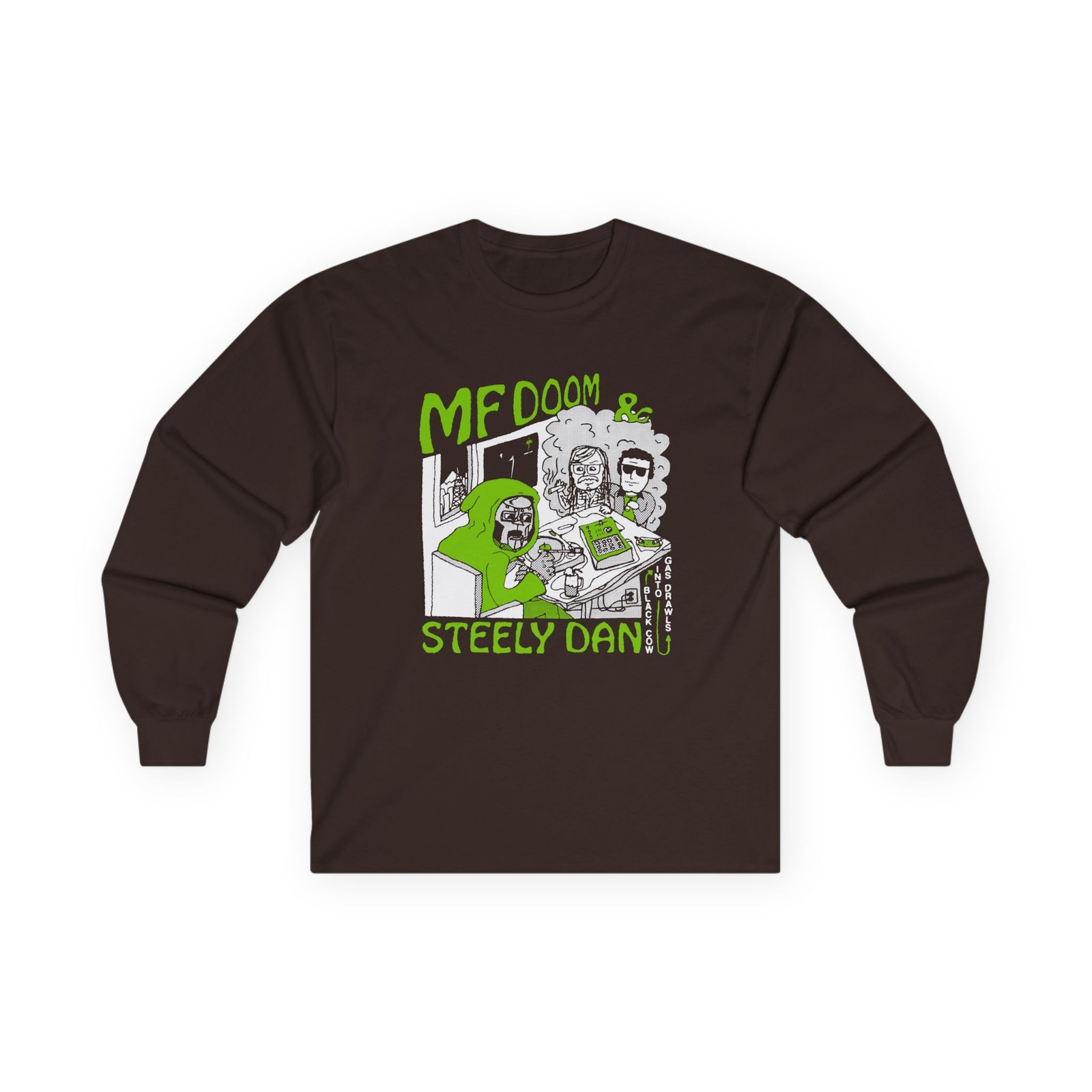 Steely Dan Black Cow Into Gas Drawls Unisex Ultra Cotton Long Sleeve Tee