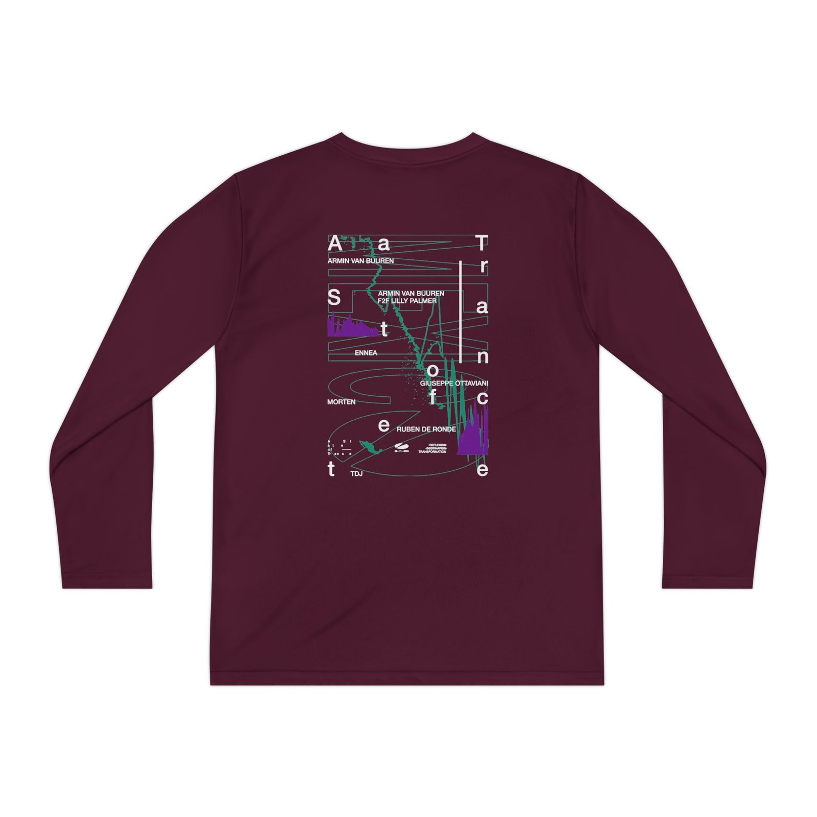 Youth A State of Trance Mexico Line-up Long Sleeve Competitor Tee