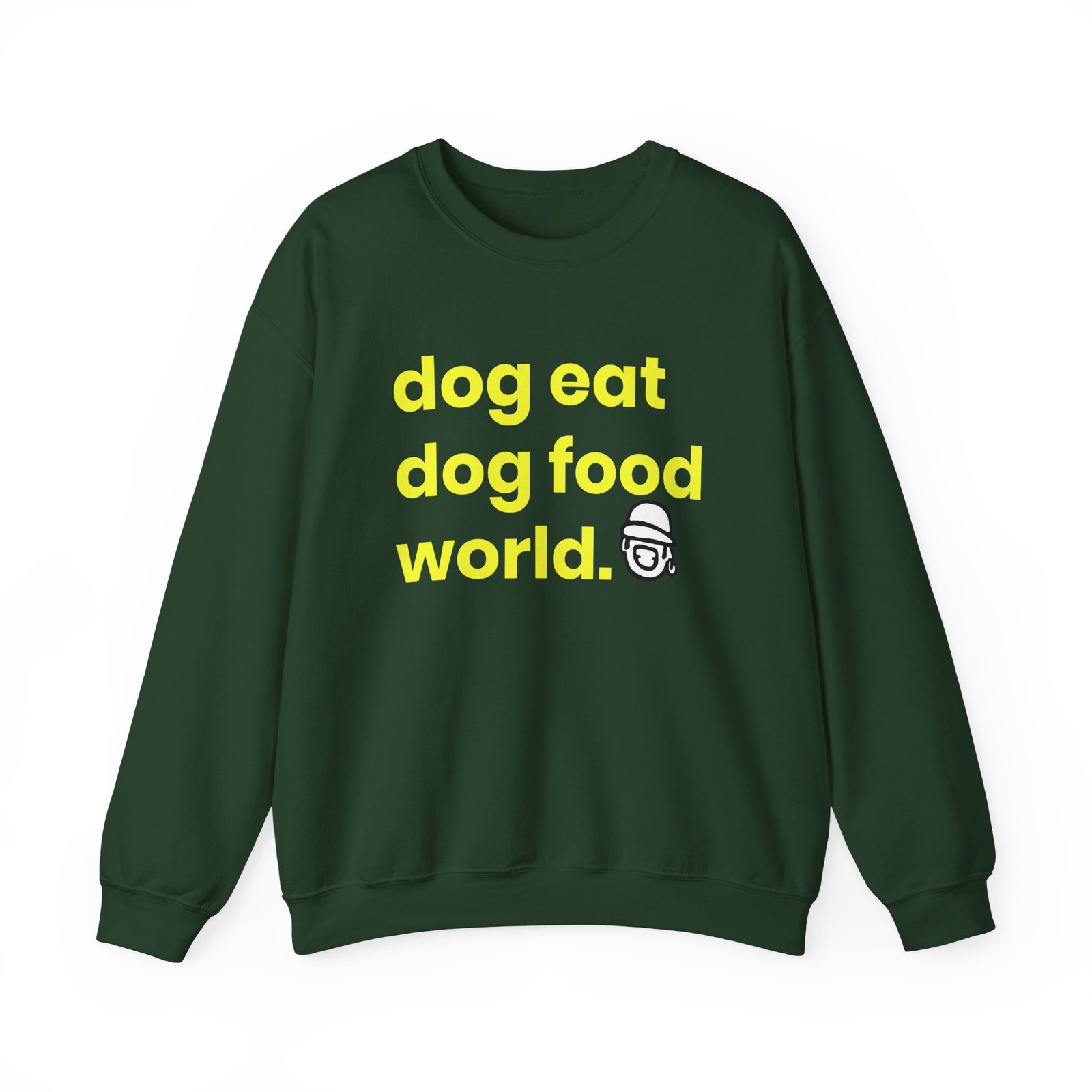 Niko B Dog Eat Dog Food World Unisex Heavy Blend™ Crewneck Sweatshirt
