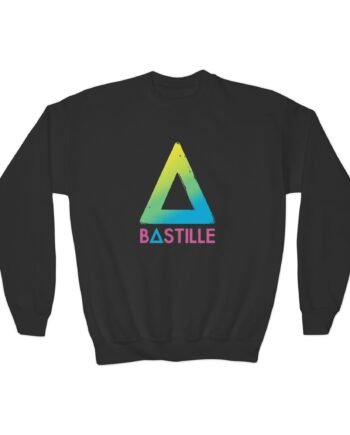 Youth Bastille Rainbow Logo Crewneck Sweatshirt