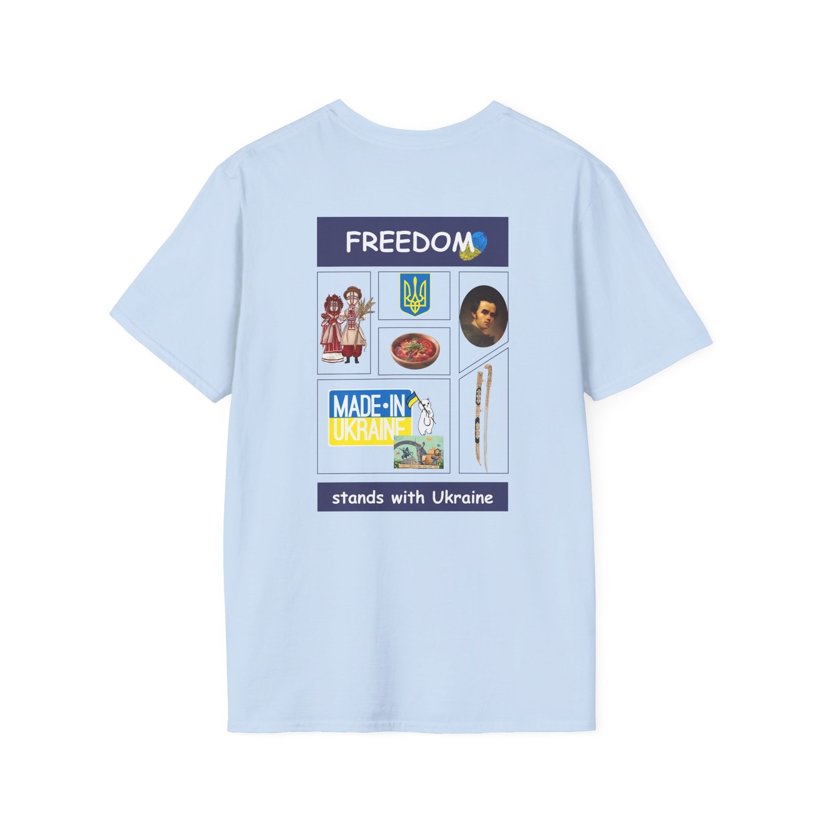 Ukraine - Freedom stands with Ukraine Unisex Softstyle T-Shirt