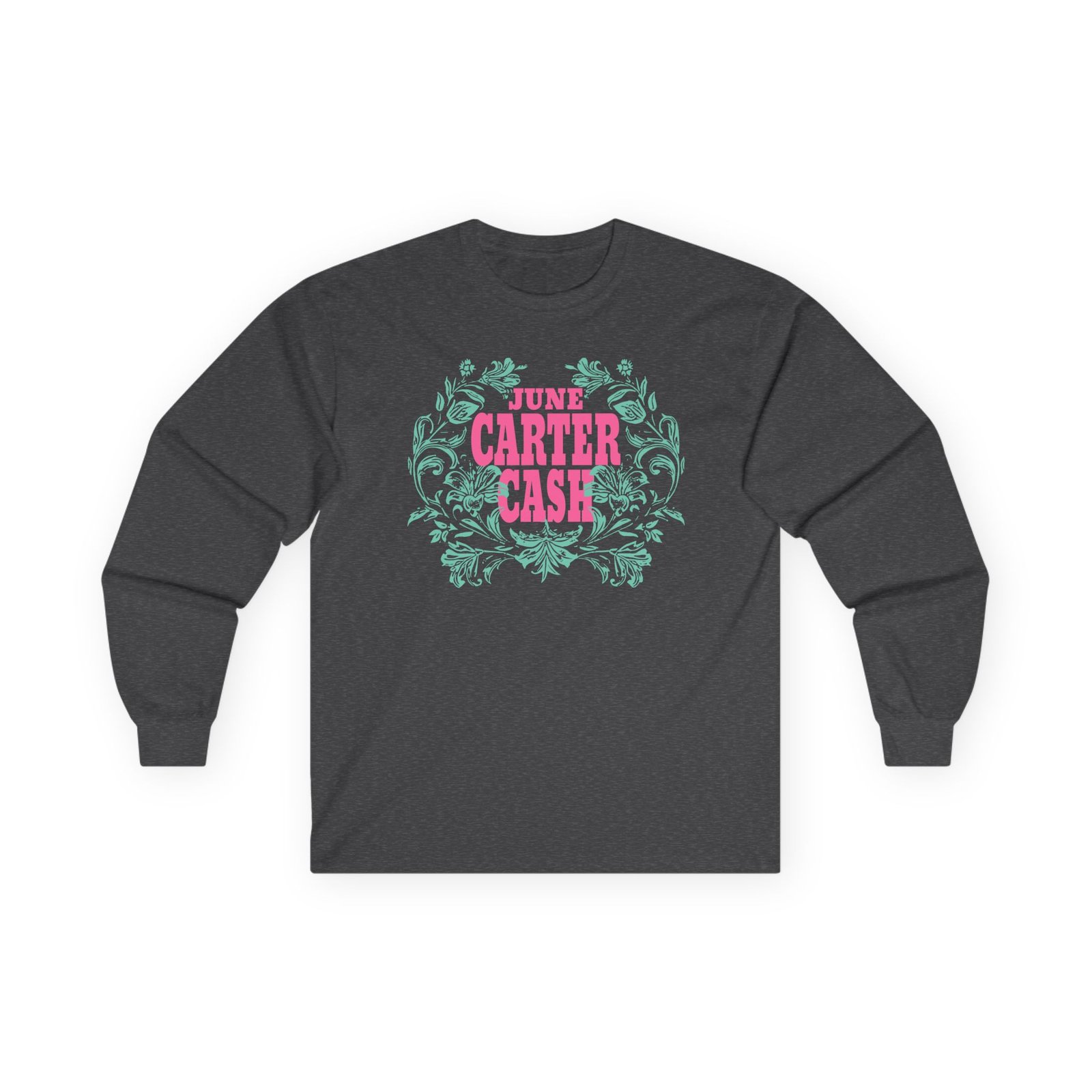 Johnny Cash June Carter Cash Logo Unisex Ultra Cotton Long Sleeve Tee
