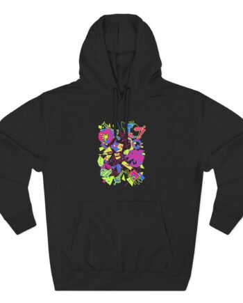 Ena What's the Data, Theta? Three-Panel Fleece Hoodie