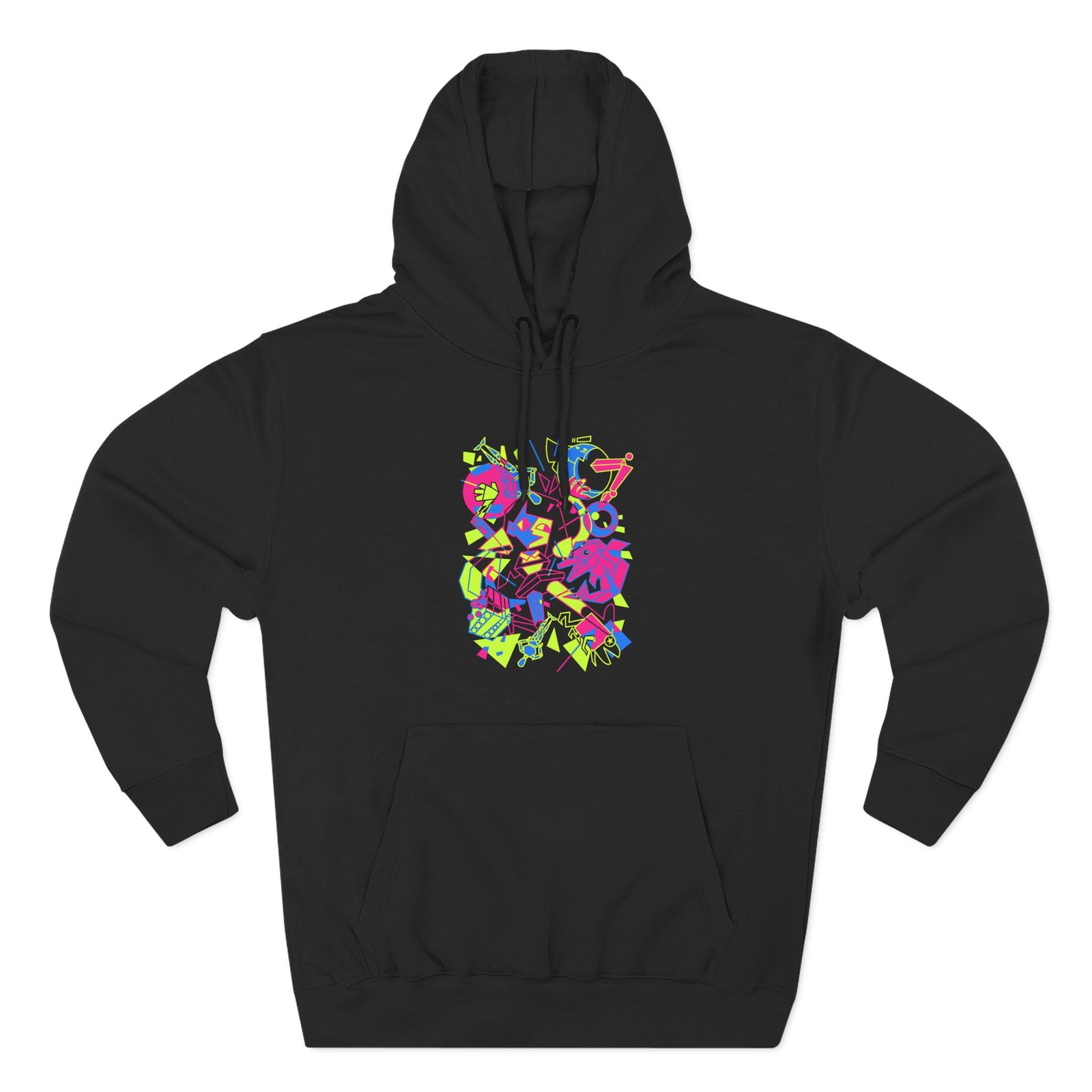 Ena What's the Data, Theta? Three-Panel Fleece Hoodie