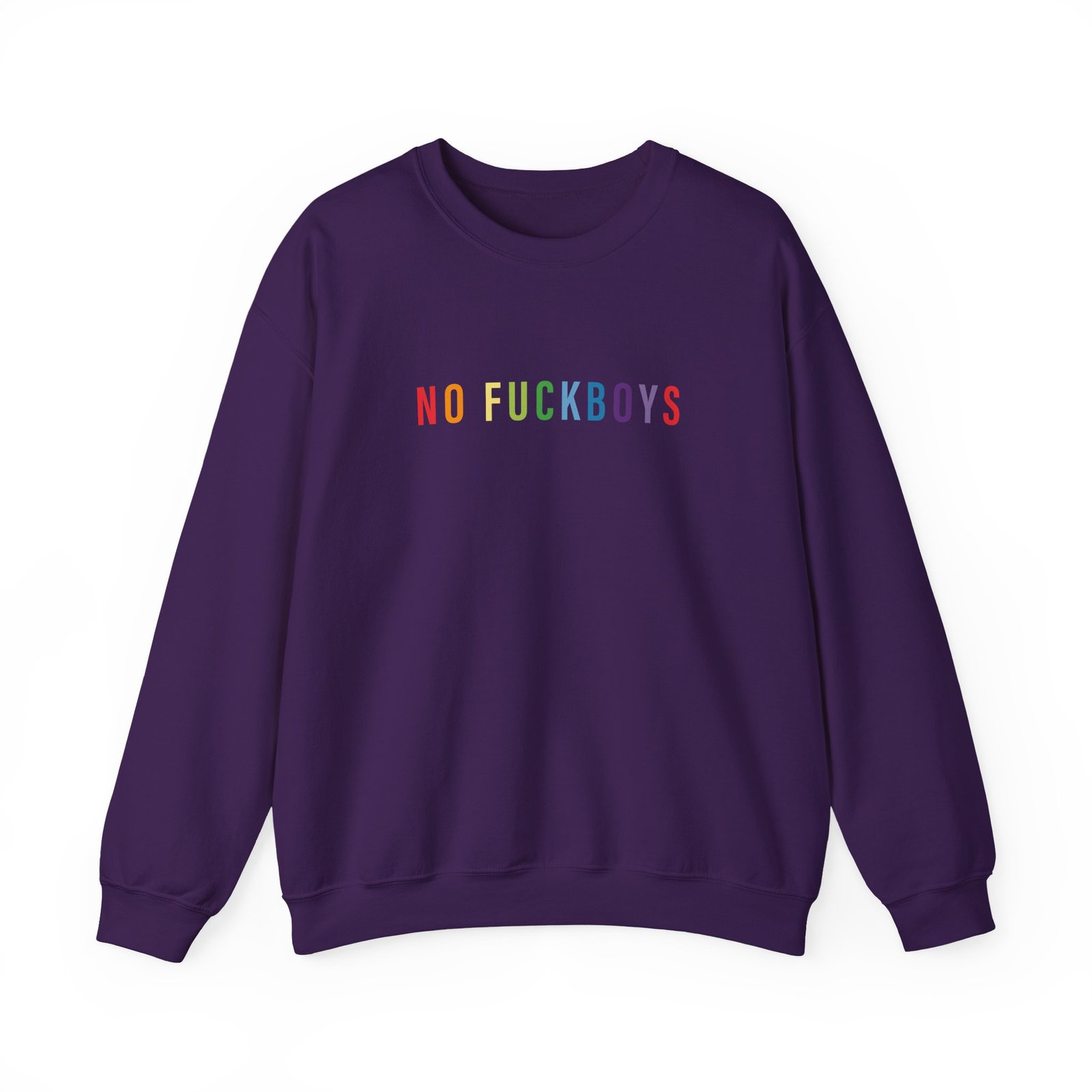 Red Handed No Fuckboys Unisex Heavy Blend Crewneck Sweatshirt