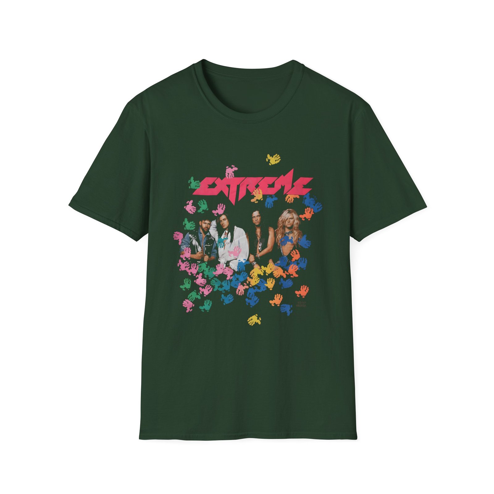 Extreme 90s Get the Funk Out Rock Band Unisex Softstyle T-Shirt