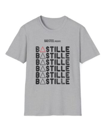 Bastille X Repeat Logo Unisex Softstyle T-Shirt