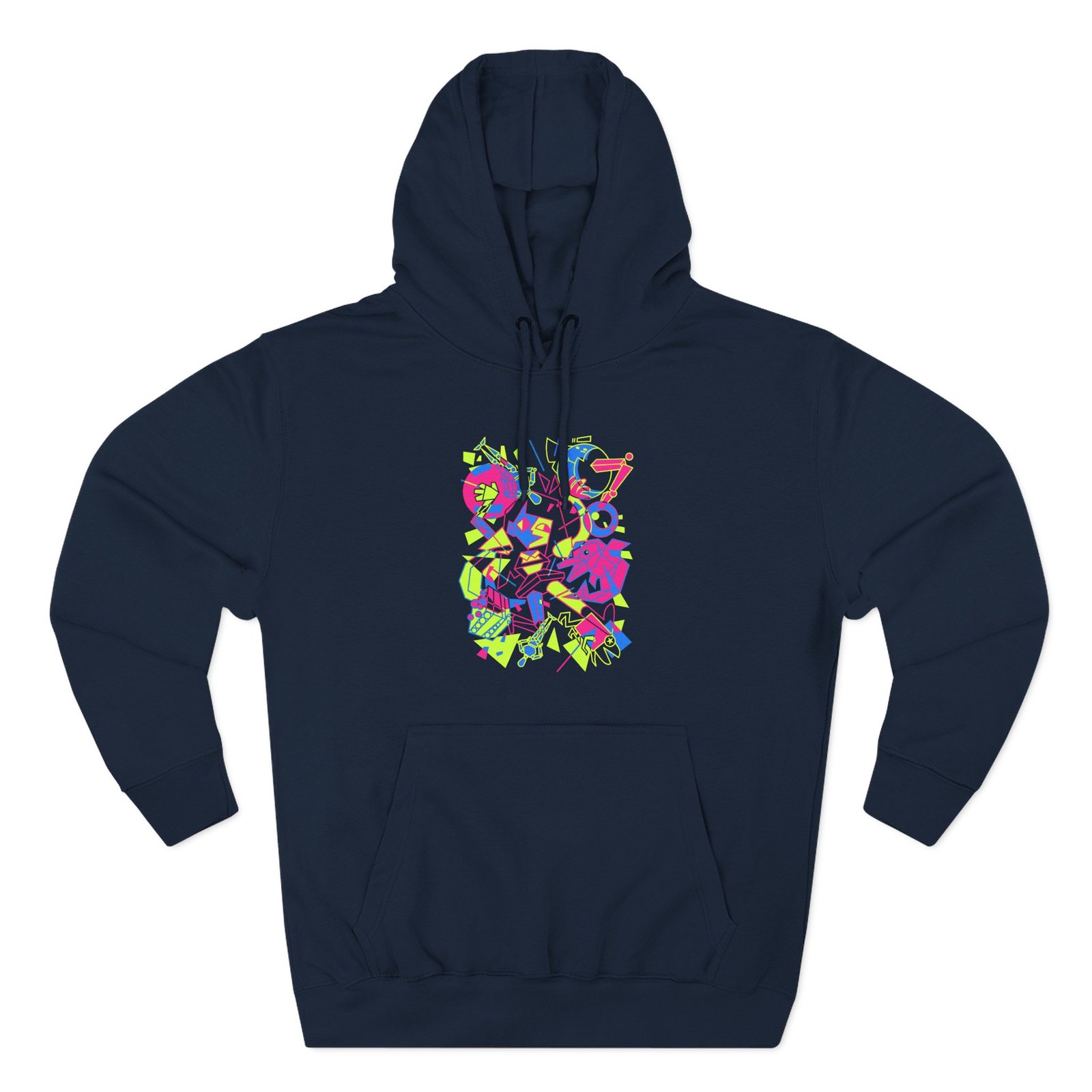 Ena What's the Data, Theta? Three-Panel Fleece Hoodie