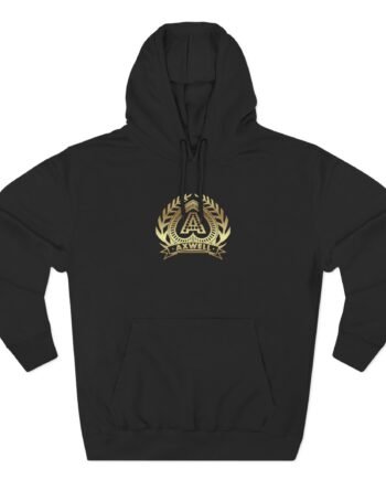 Axwell Logo Three-Panel Fleece Hoodie