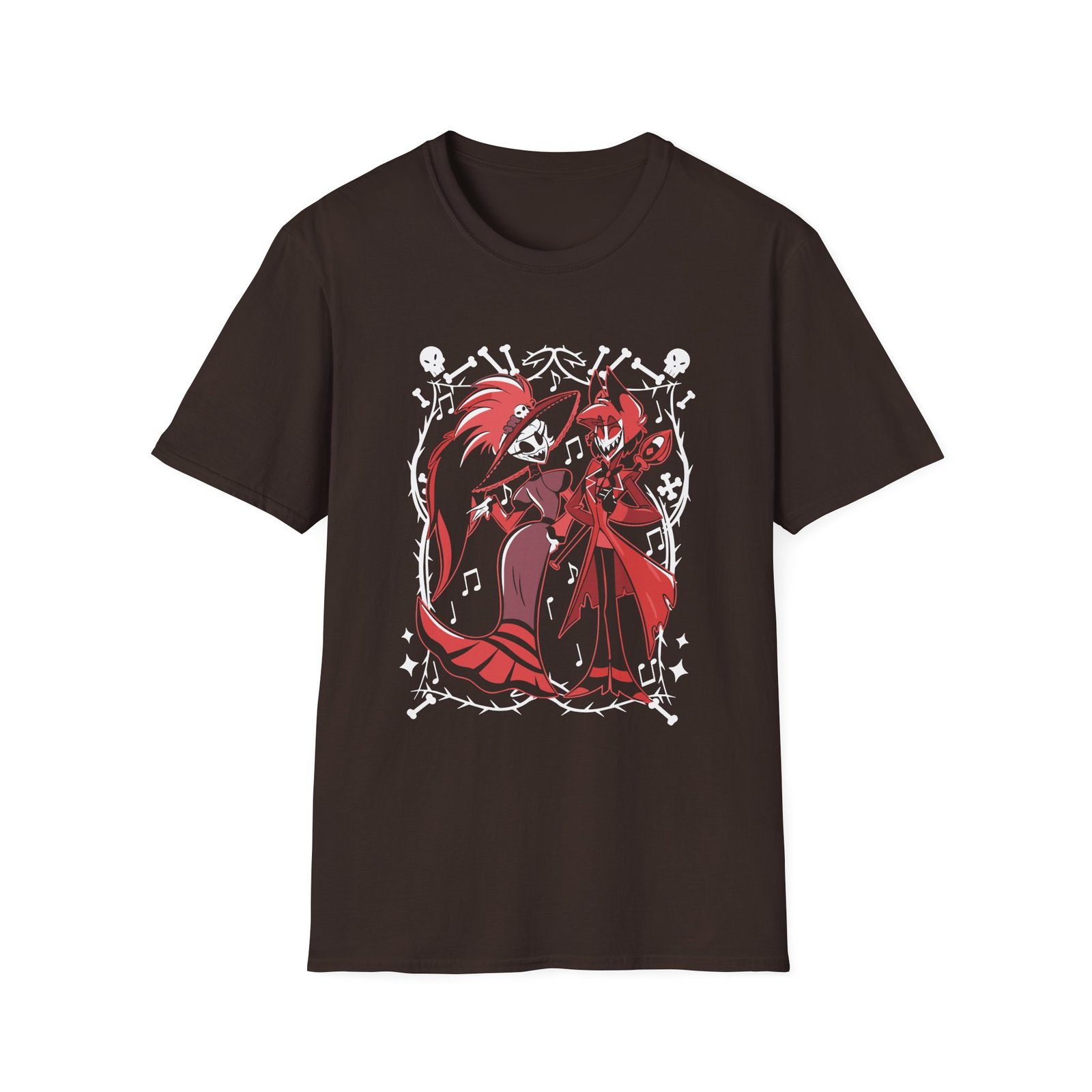 Hazbin Hotel Rosie & Alastor Ace Unisex Softstyle T-Shirt