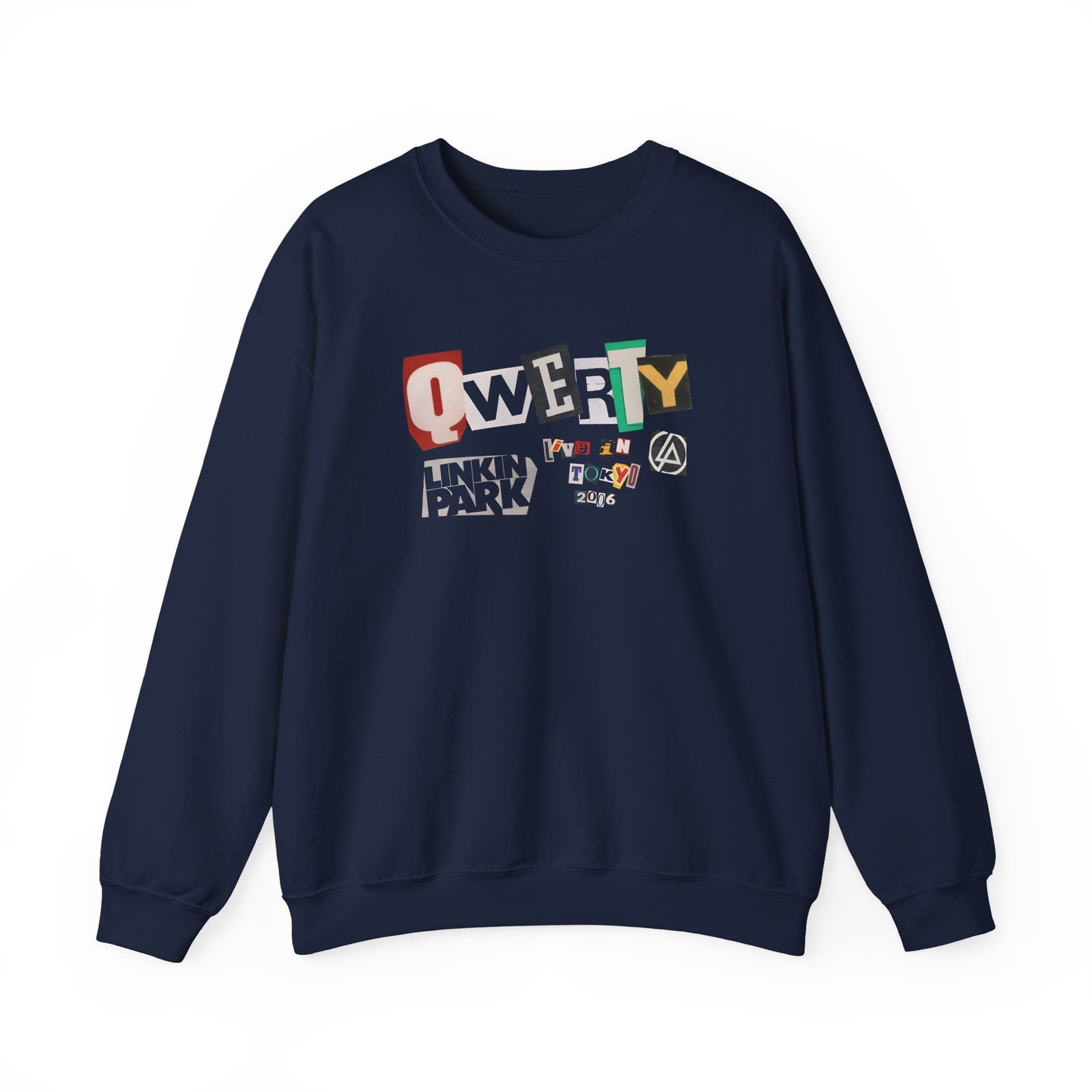Linkin Park Qwerty Ransom Note Unisex Heavy Blend™ Crewneck Sweatshirt