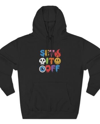 Set It Off Elsewhere Emojis Three-Panel Fleece Hoodie