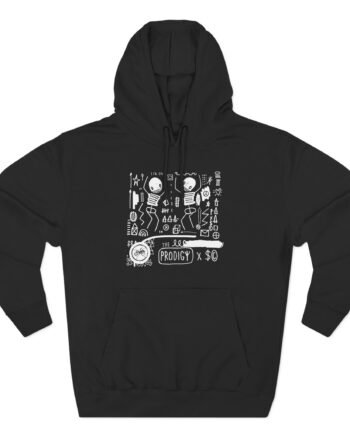 The Prodigy x Skeleton Cardboard Three-panel Fleece Hoodie