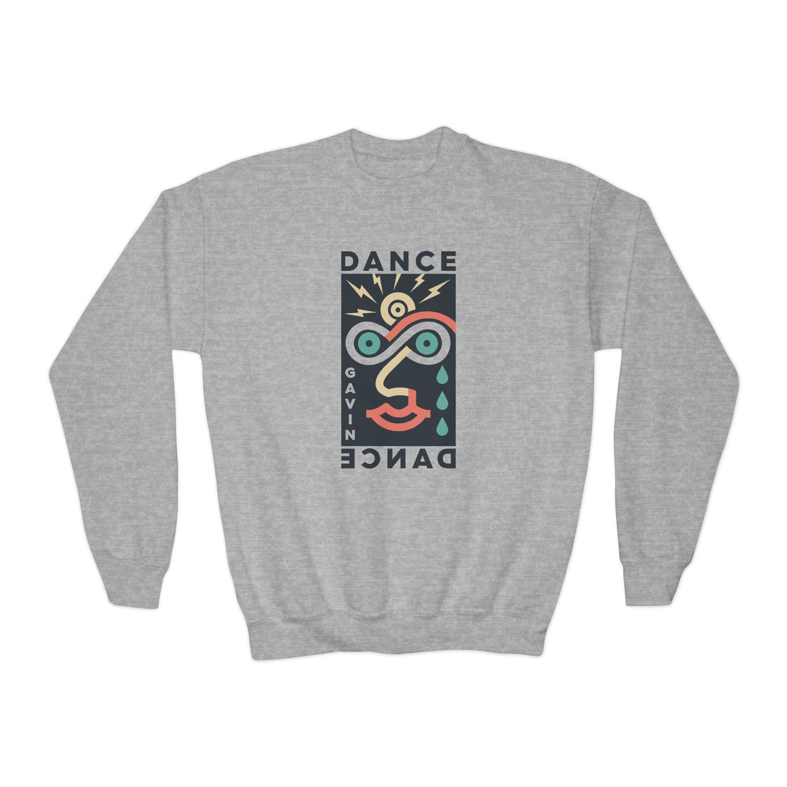 Youth Dance Gavin Dance 8 Faces Crewneck Sweatshirt