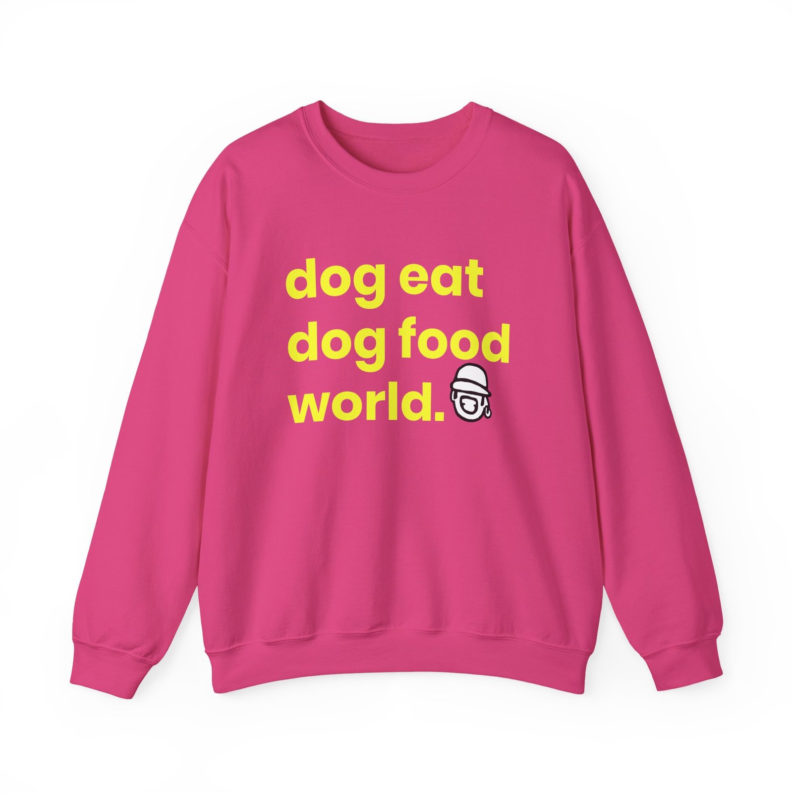 Niko B Dog Eat Dog Food World Unisex Heavy Blend™ Crewneck Sweatshirt