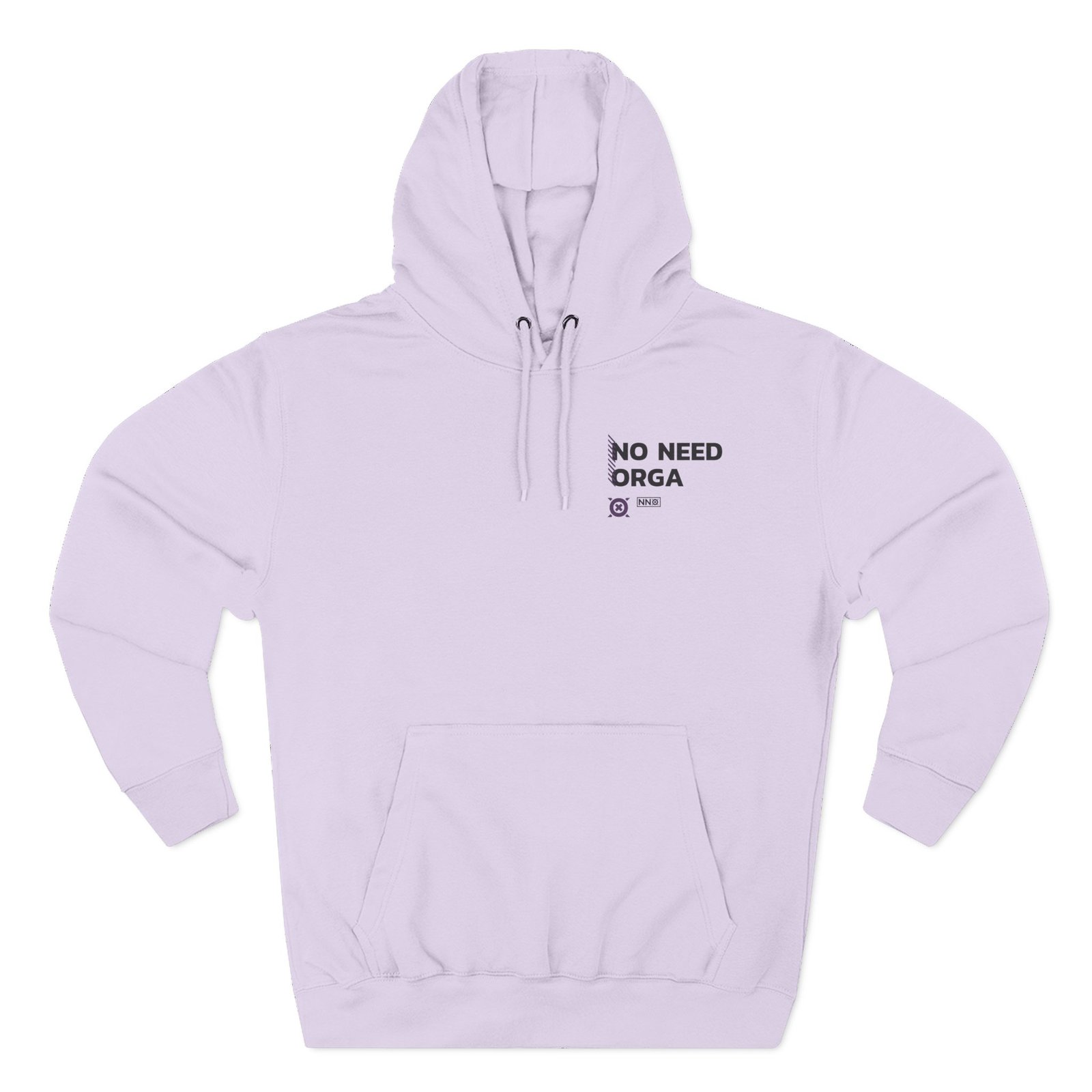 No Need Orga Three-Panel Fleece Hoodie