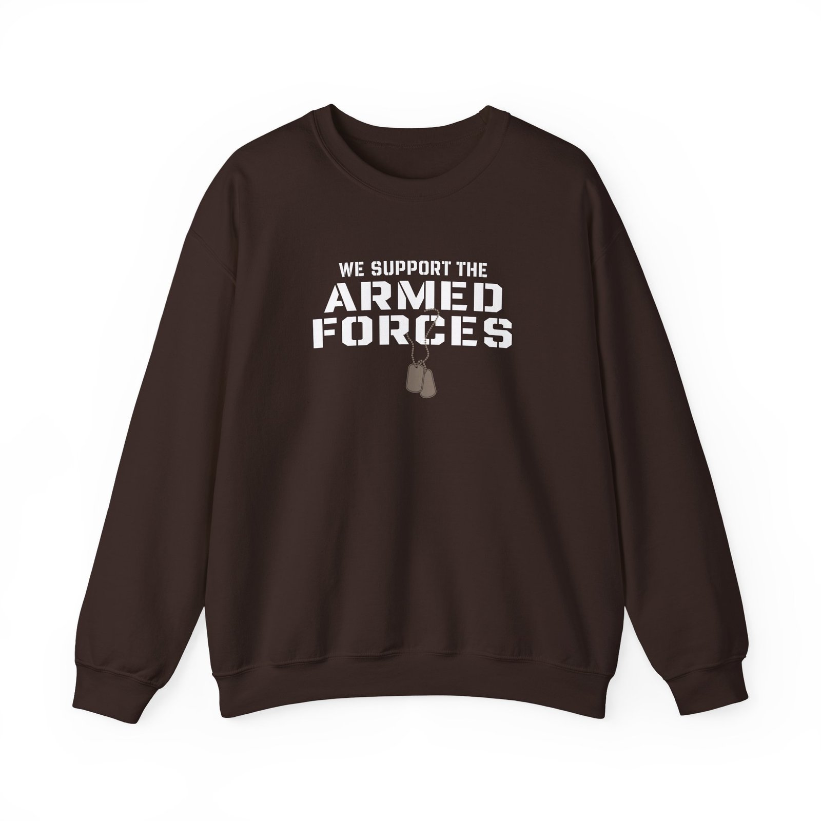 Valuetainment We Support the Armed Forces Unisex Heavy Blend™ Crewneck Sweatshirt