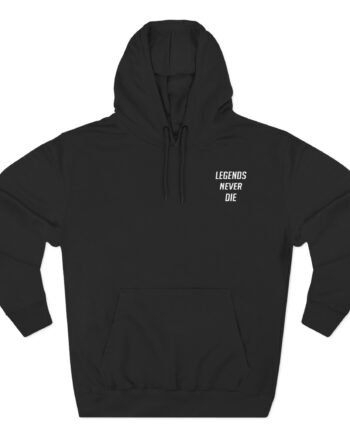 Teeqo Legends Never Die Three-Panel Fleece Hoodie