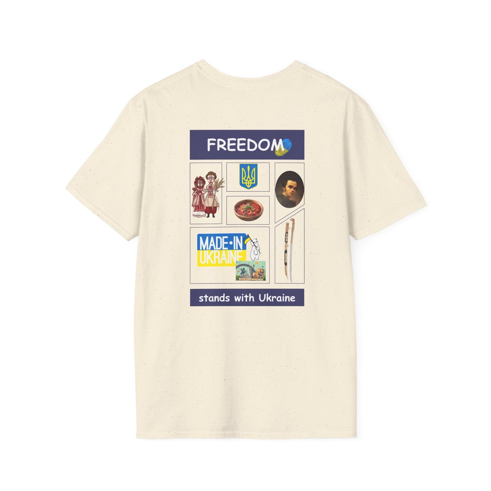 Ukraine - Freedom stands with Ukraine Unisex Softstyle T-Shirt