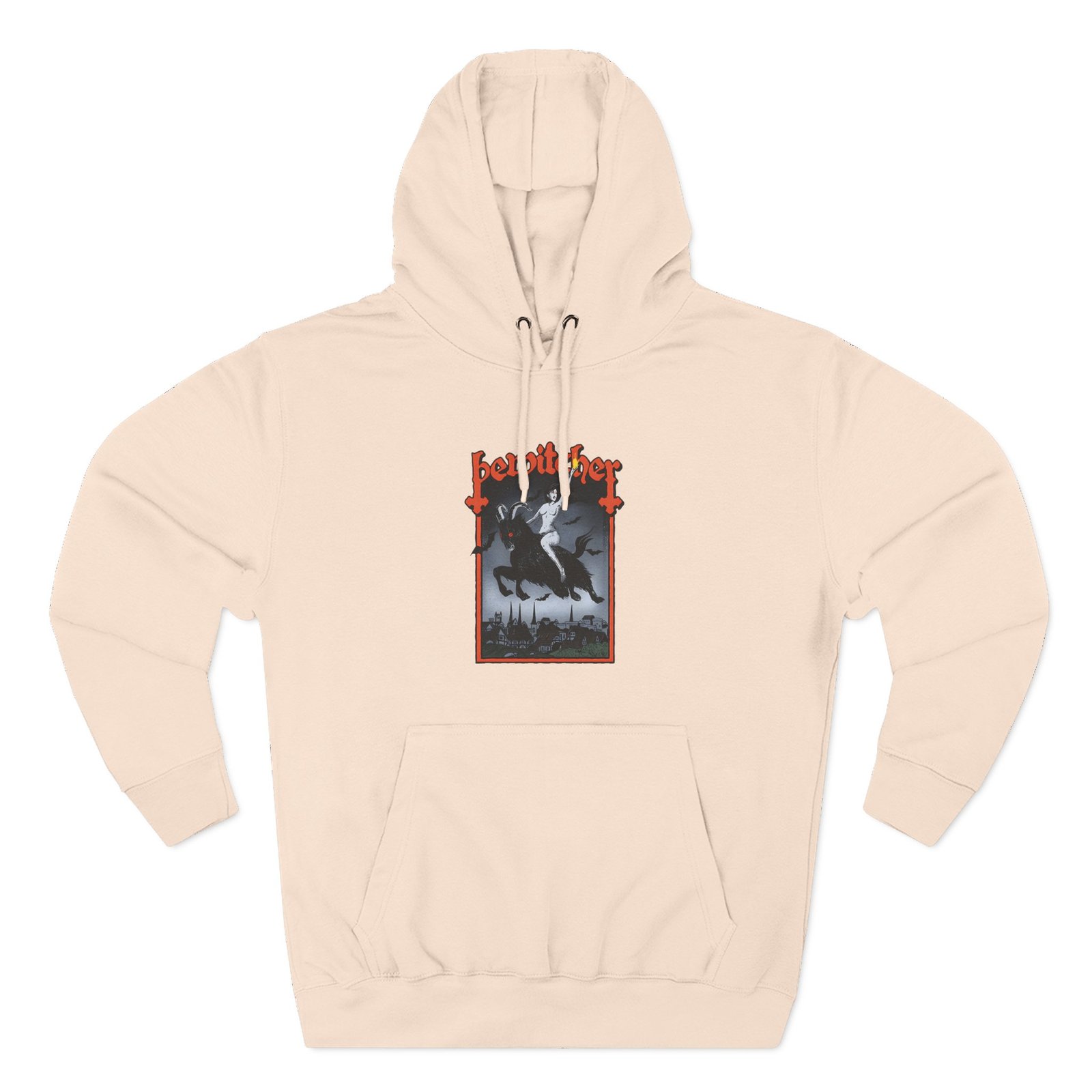 Bewitcher Goat Three-Panel Fleece Hoodie
