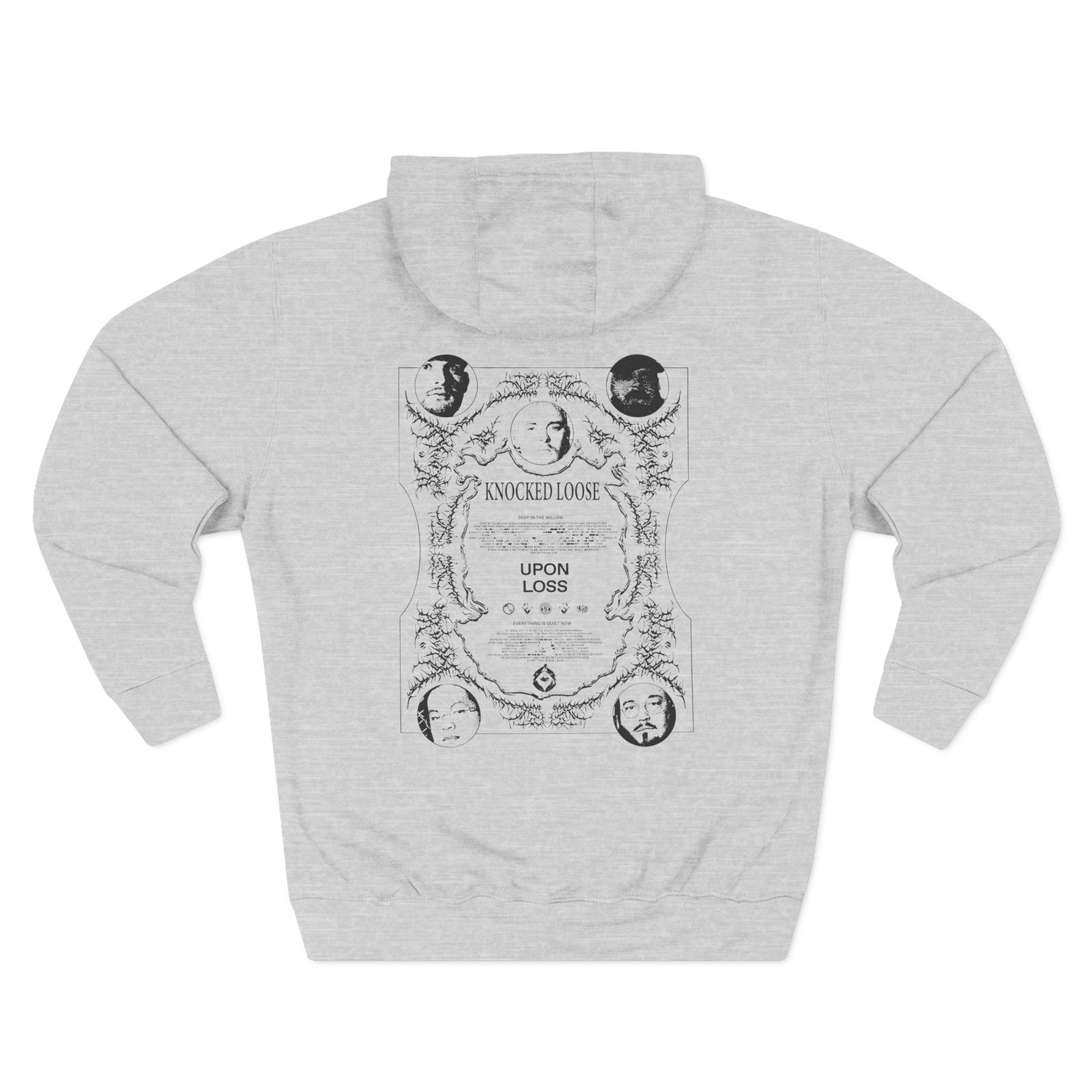 Knocked Loose Upon Loss Wolves Three-Panel Fleece Hoodie