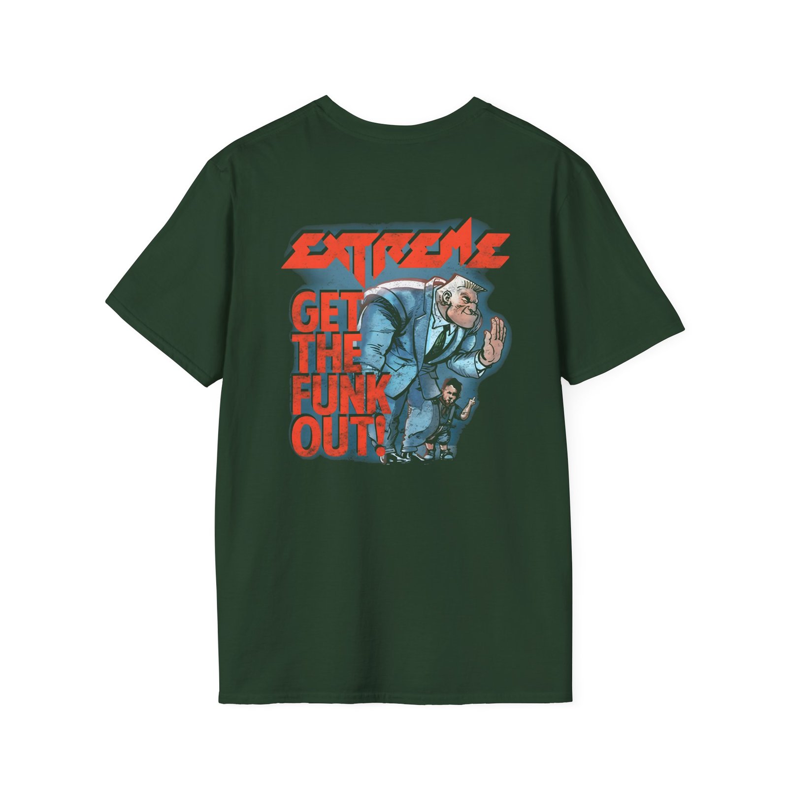 Extreme 90s Get the Funk Out Rock Band Unisex Softstyle T-Shirt