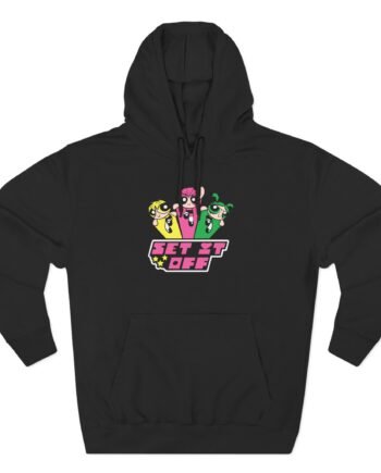 Set It Off Powerpuff Girls Three-Panel Fleece Hoodie