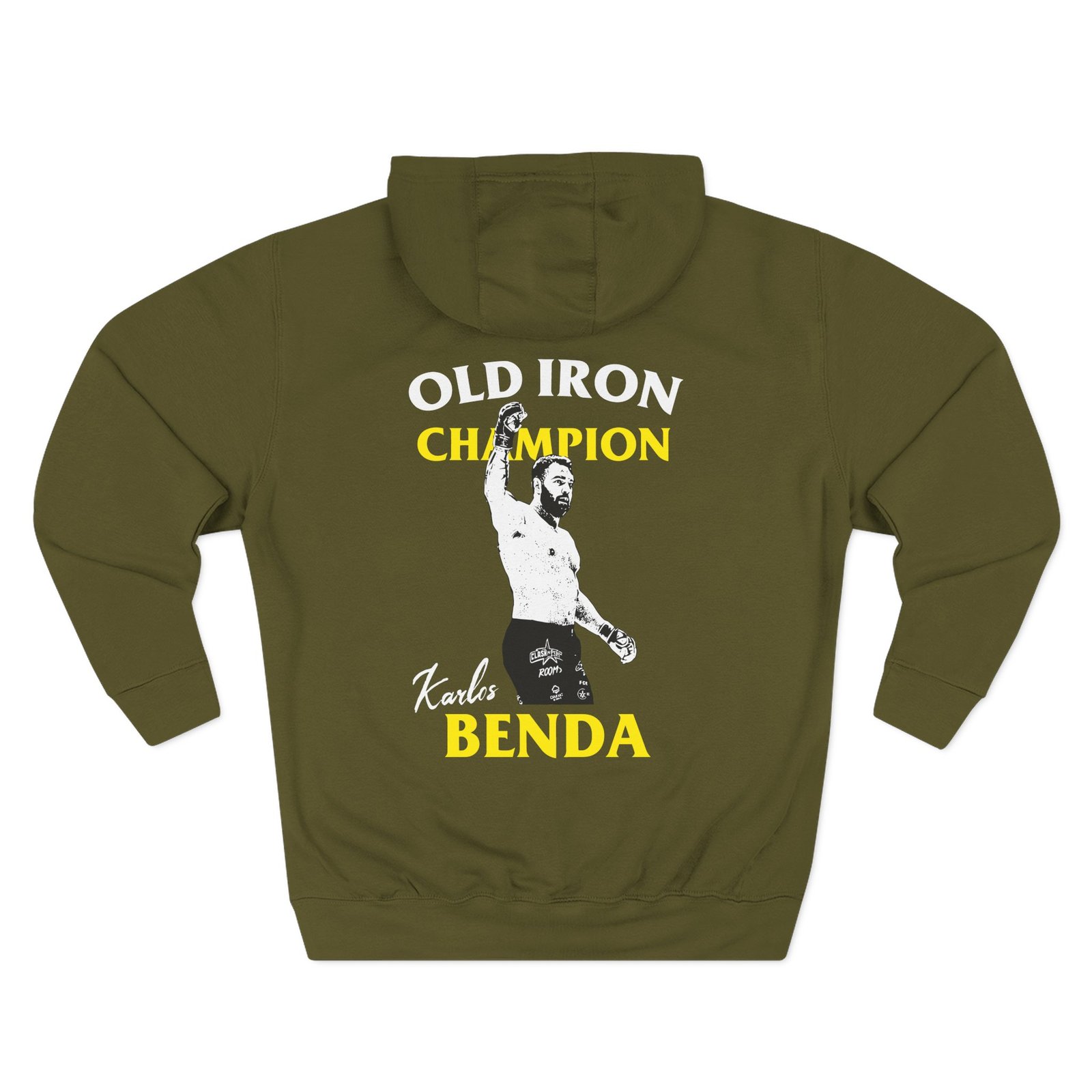Karlos Benda Old Iron Champion Three-Panel Fleece Hoodie