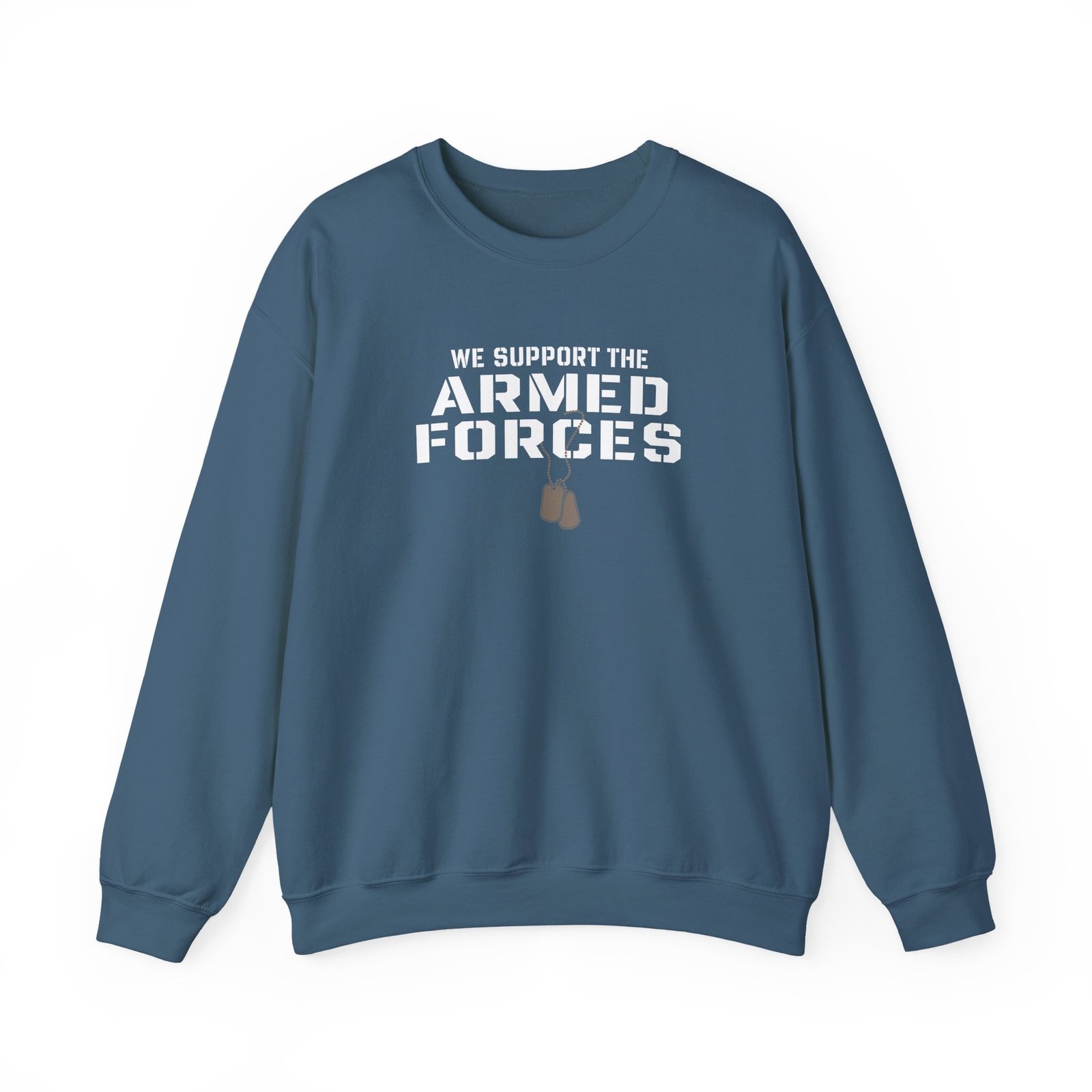 Valuetainment We Support the Armed Forces Unisex Heavy Blend™ Crewneck Sweatshirt