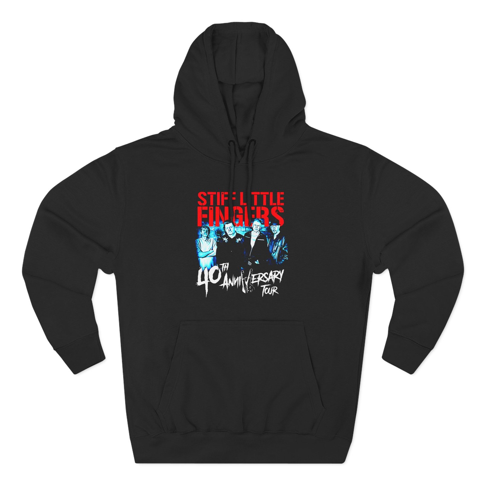 Stiff Little Fingers Tour Three-Panel Fleece Hoodie