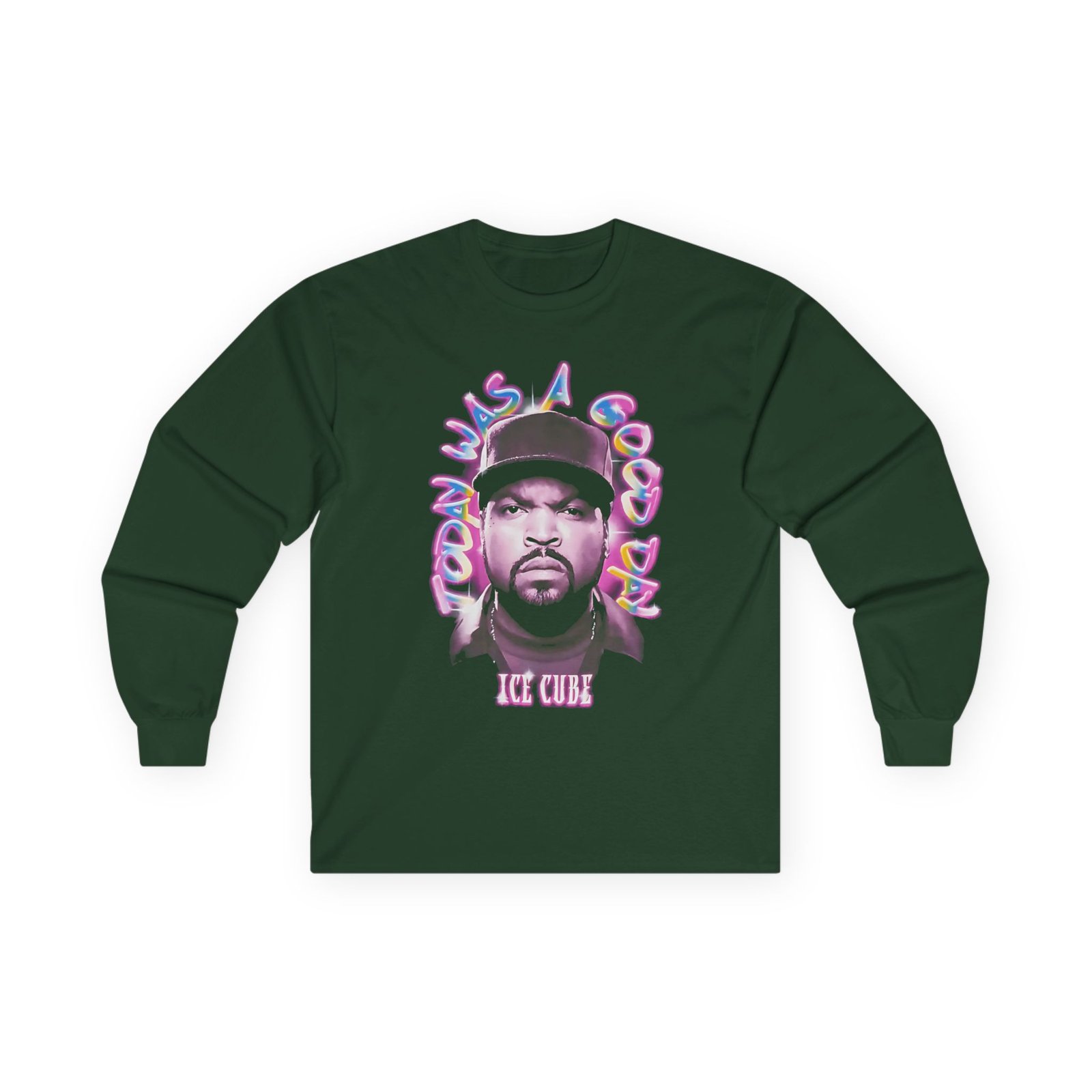 Ice Cube Airbrush Portrait Unisex Ultra Cotton Long Sleeve Tee