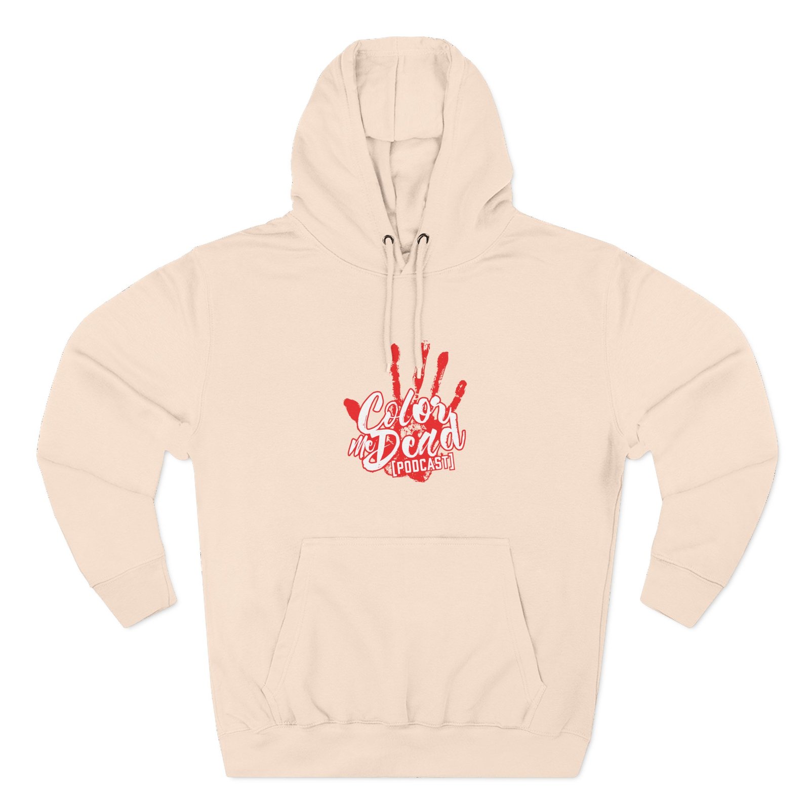 Red Handed Three-panel Fleece Hoodie