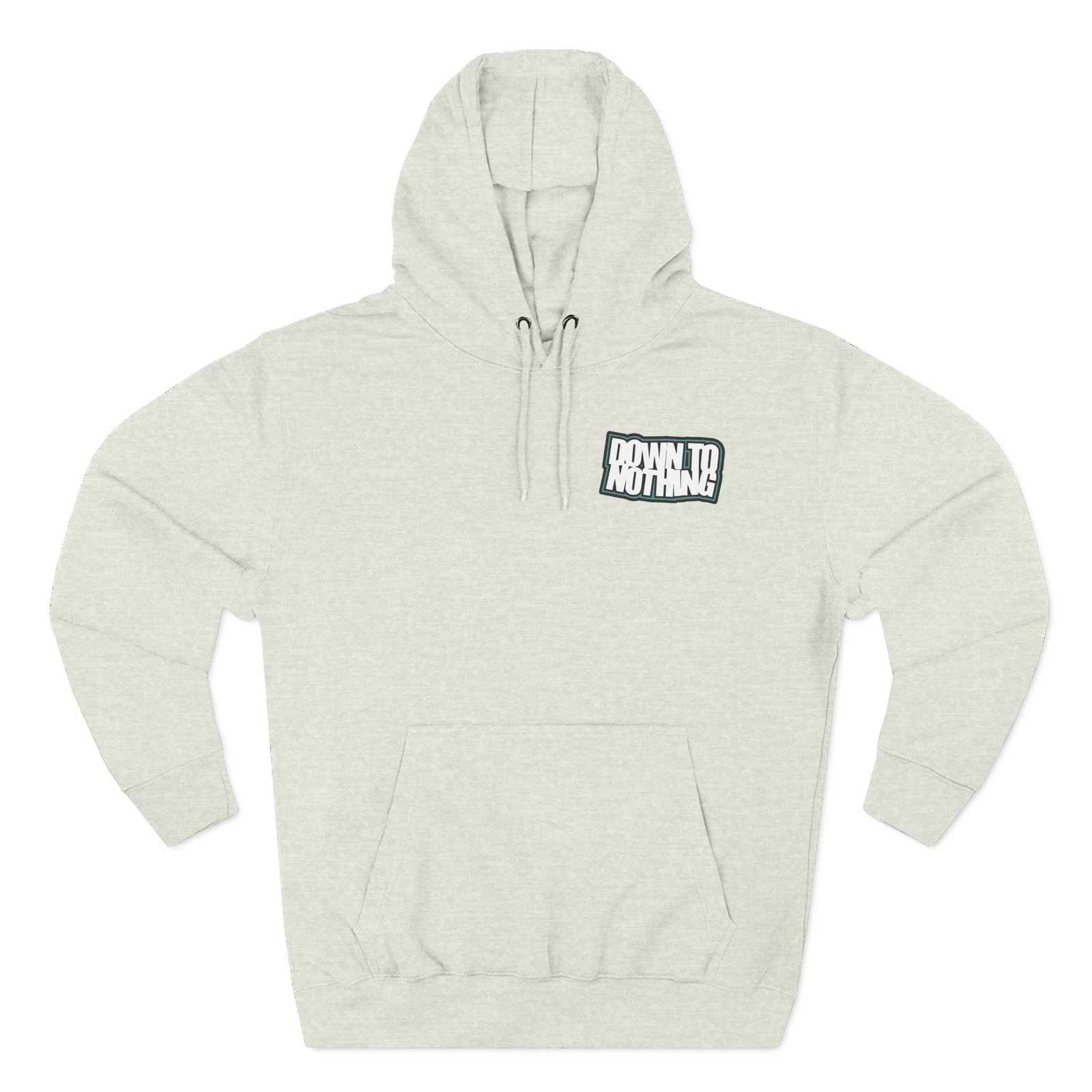 Down to Nothing Stacked Logo Three-Panel Fleece Hoodie