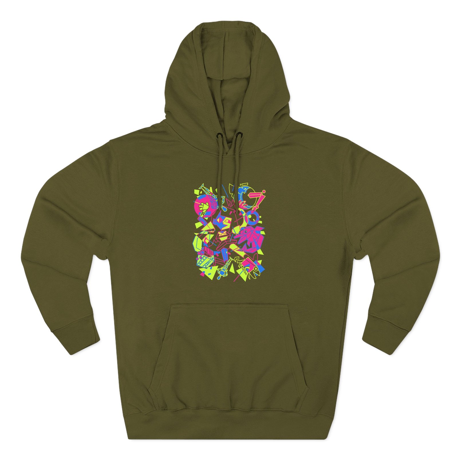 Ena What's the Data, Theta? Three-Panel Fleece Hoodie