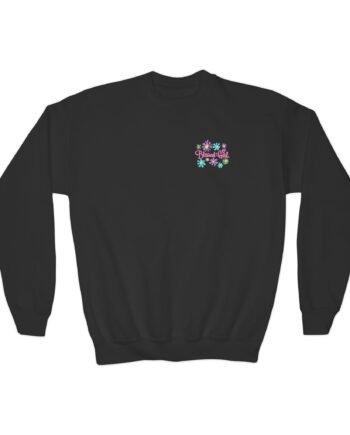 Youth Corey Scherer Blessed Girl Kind People Crewneck Sweatshirt