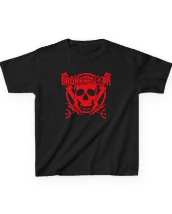 Kids Broken Teeth Red Skull Heavy Cotton™ Tee