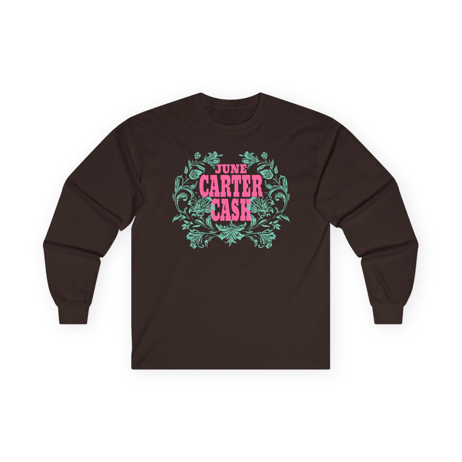 Johnny Cash June Carter Cash Logo Unisex Ultra Cotton Long Sleeve Tee