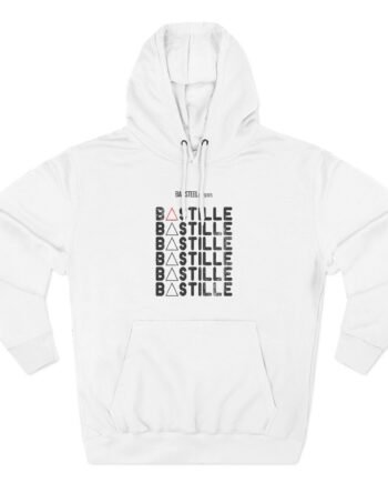 Bastille X Repeat Logo Three-Panel Fleece Hoodie