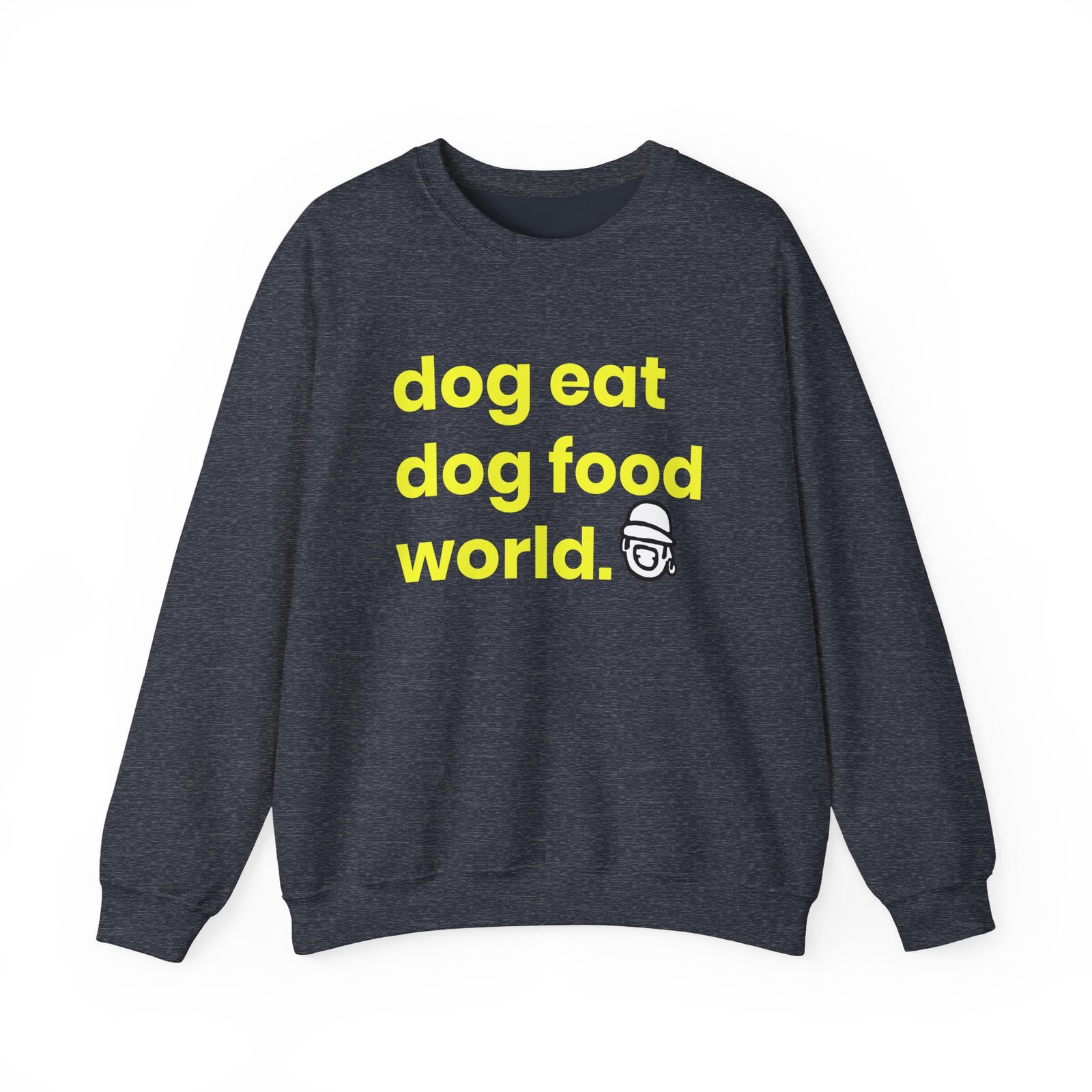 Niko B Dog Eat Dog Food World Unisex Heavy Blend™ Crewneck Sweatshirt