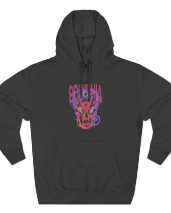 Polyphia Skull Circle P Three-panel Fleece Hoodie